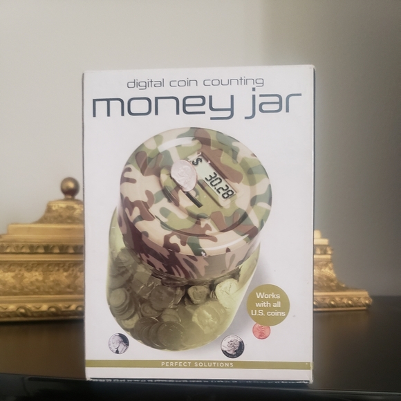 2pc Lot. NEW in Box. Perfect Solutions-Digital Coin Counting Money Jar - Picture 5 of 5